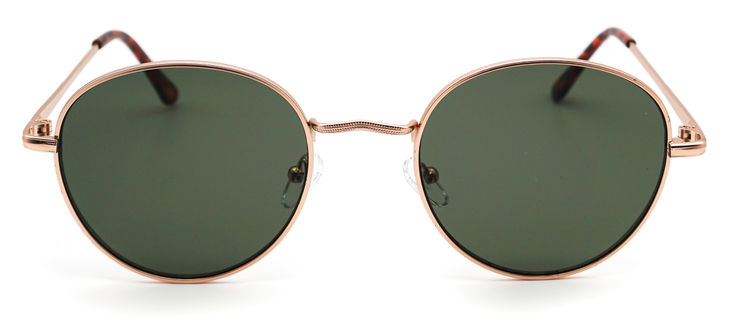 Billie Gold Round Sunglasses image