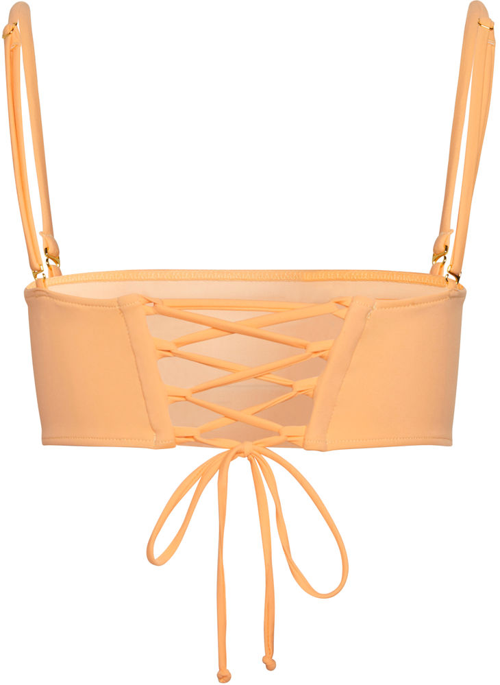 Peach Bandeau Tube Top image