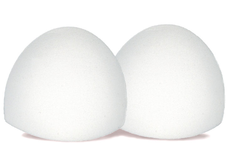 White Swimwear Padding Custom Pads - 1 Pair image