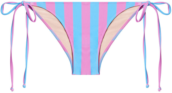 Pink & Blue Stripes Classic Scrunch Bottom image