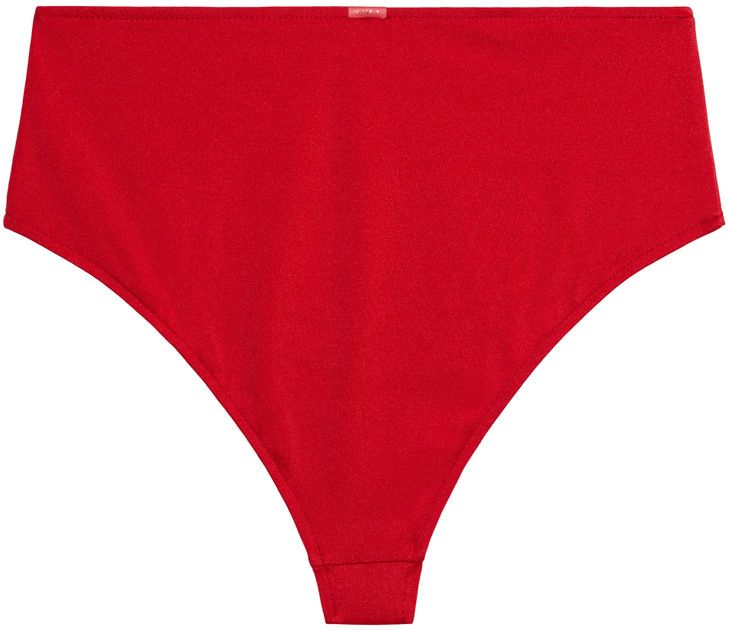 Red High Waist Bikini Bottom image