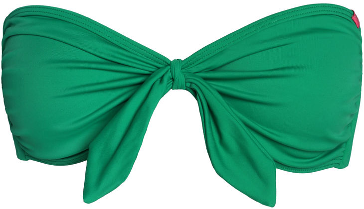 Emerald Green Bandeau Bikini Top image