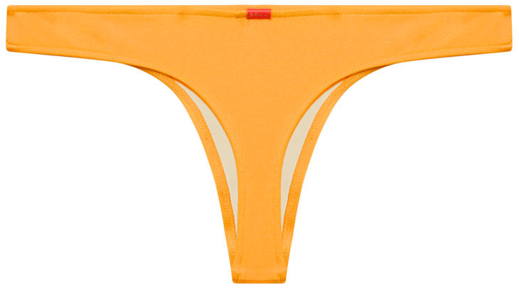 Neon Orange Banded Brazilian Thong Bottom image