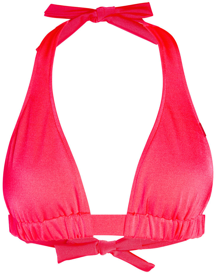 Neon Coral Adjustable Halter Top image