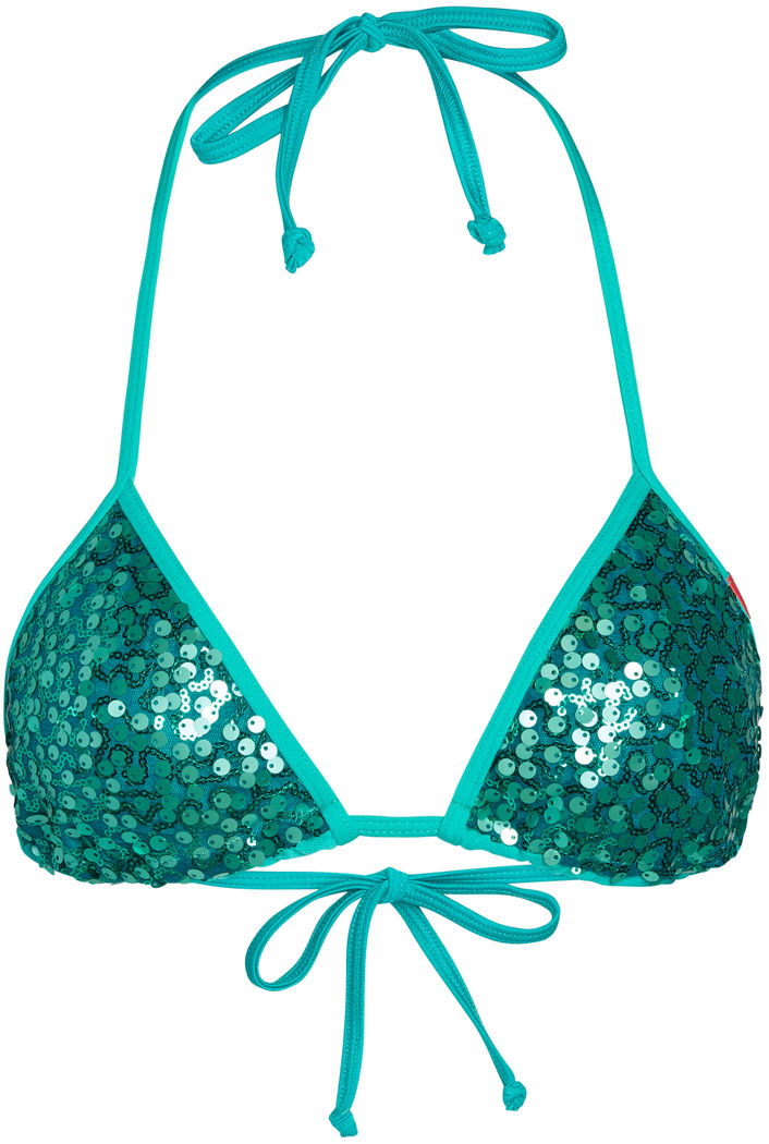 Jade Sequin Triangle Top image
