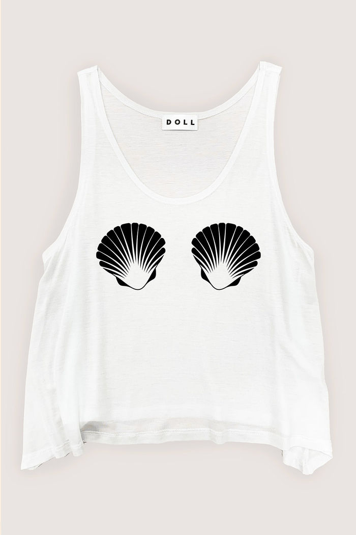 Mermaid Seashell Crop Tank image