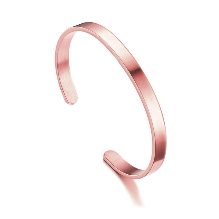 Polished Rose Gold Bracelet image