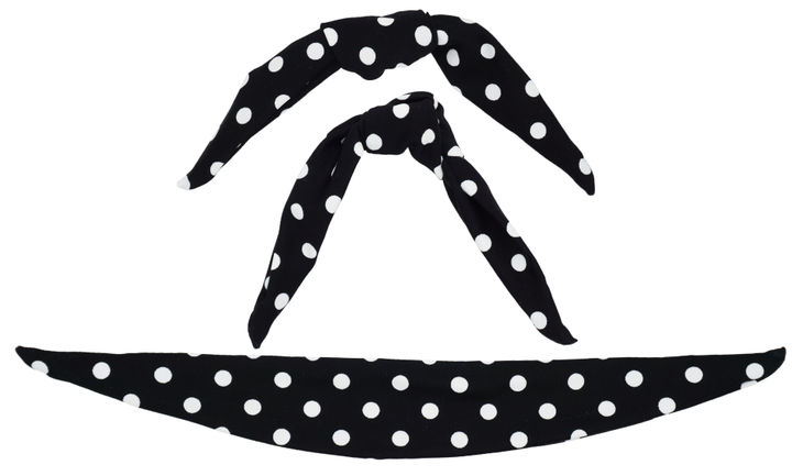 Black Polka Dot Bow Tie (3 Pack) image