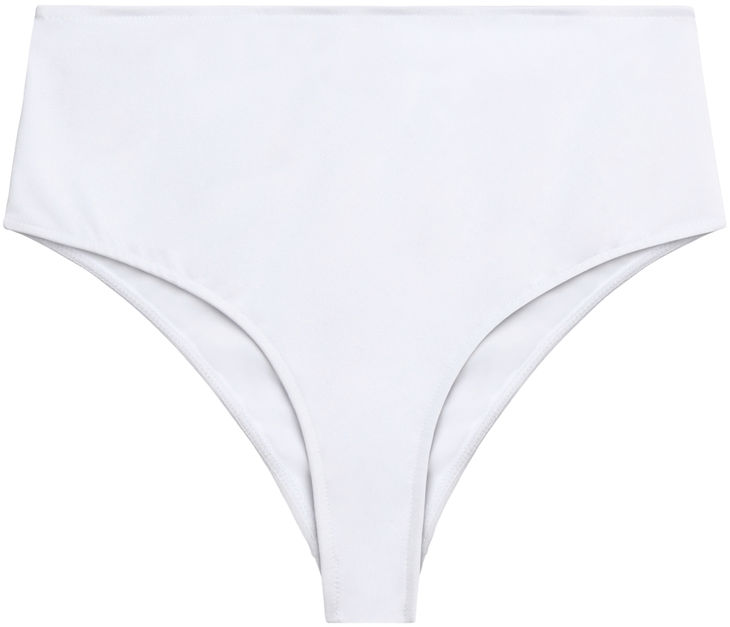 White High Waist Bikini Bottom image