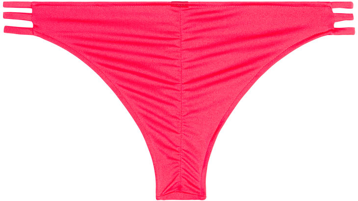 Neon Coral Triple Strap Classic Scrunch Bottoms image