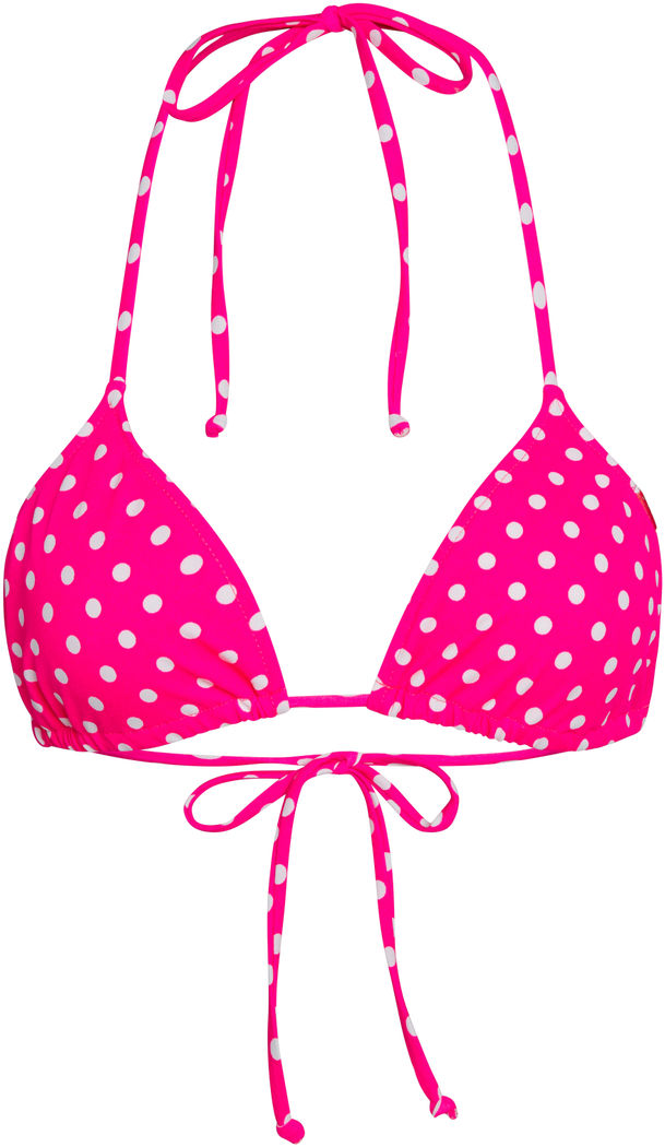 Pink Polka Dot Triangle Top image