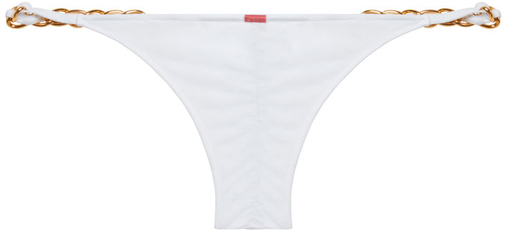 White Micro Bikini On a Chain Bottom image