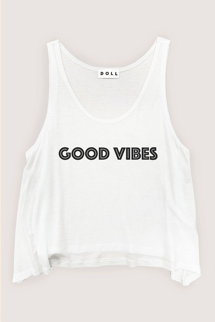 Good Vibes Crop Tank image