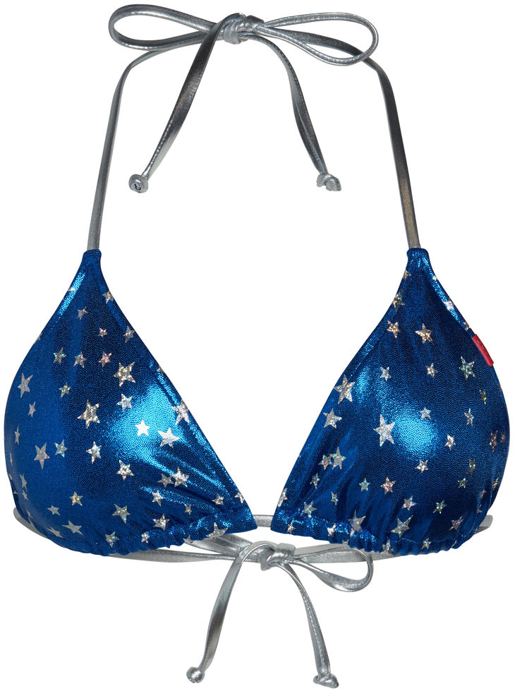 Blue Firecracker Triangle Top image