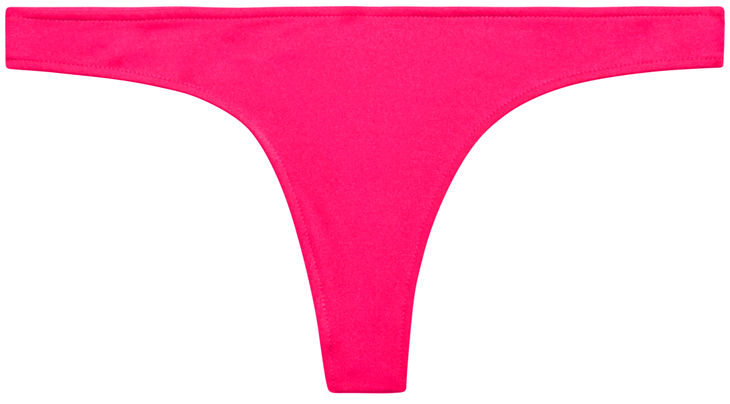 Fuchsia Banded Brazilian Thong Bottom image