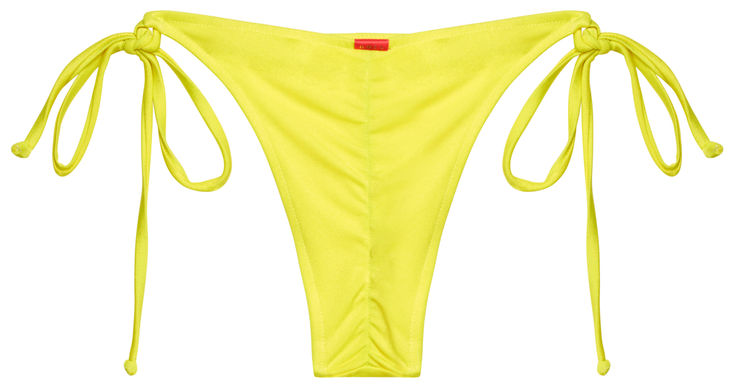 Neon Yellow Micro Scrunch Bottom image