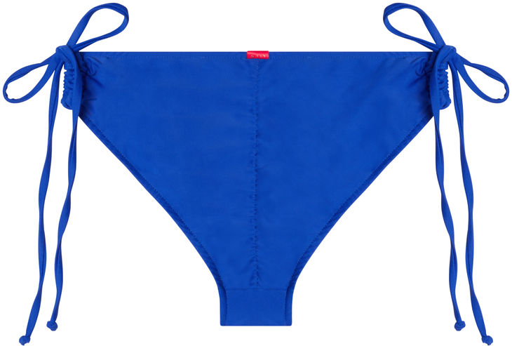 Royal Blue Full Coverage Mid-Rise Scrunch Bottom image