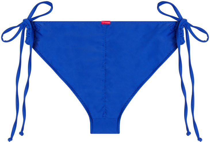 Royal Blue Full Coverage Mid-Rise Scrunch Bottom image