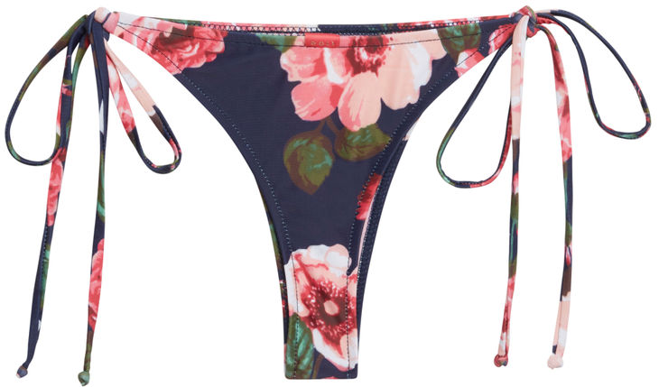 Rose Garden Print Brazilian Thong Bottom image