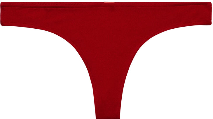 Red Sexy Brazilian Thong Bikini Bottoms image
