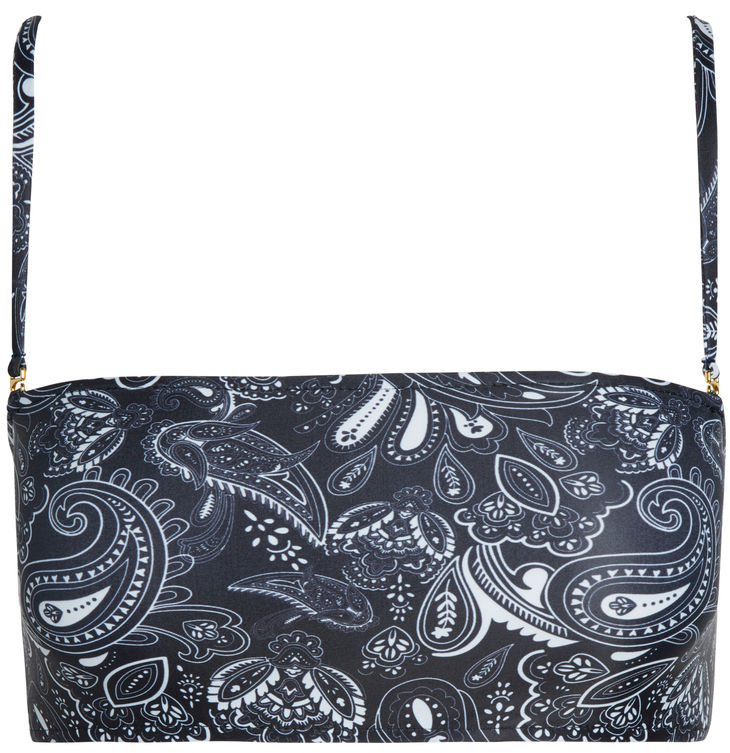 Black Bandana Bandeau Tube Top image
