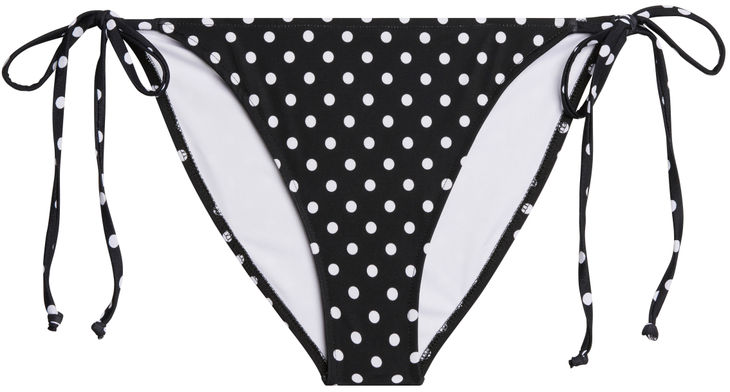Black Polka Dot Full Coverage Scrunch Bottom image