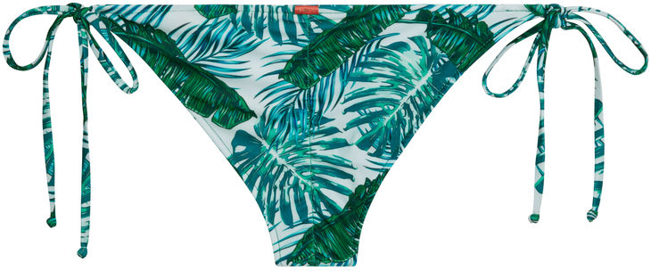 Tropical Palm Print Classic Scrunch Bikini Bottoms image