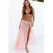 Boulevardier Pink Mesh Wrap Sarong Bikini Cover Up thumbnail