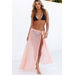 Boulevardier Pink Mesh Wrap Sarong Bikini Cover Up thumbnail