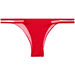 Solid Red Double Strap Micro Scrunch Bikini Bottoms thumbnail