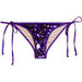 Purple & Gold Sequin Classic Scrunch Bikini Bottoms  thumbnail