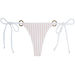 White Sheer Obsession Brazilian Bottom w/ Gold Loop Accents thumbnail