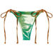 Blue Green Tie Dye Shimmer  G-String Thong Bottom thumbnail