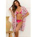 Vintage Peony Kimono Cover Up thumbnail