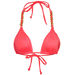 Neon Coral Triangle Bikini On a Chain Top  thumbnail