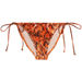 Orange Python Full Coverage Scrunch Bottom  thumbnail