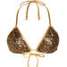 Gold Galaxy Sequin Triangle Top thumbnail