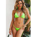 Solid Neon Green Y-Back Thong Underwear thumbnail