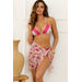 Vintage Peony Sheer Chiffon Sarong Cover Up thumbnail