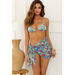 Cutie Flowers Sheer Chiffon Sarong Cover Up thumbnail