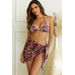 Safari Rose Sheer Chiffon Sarong Cover Up thumbnail
