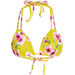 Yellow Cherry Blossom Double Strap Triangle Bikini Top thumbnail