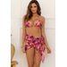 Royal Fuchsia Hawaii Sheer Chiffon Sarong Cover Up thumbnail