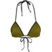 Olive & Black Triangle Bikini Top thumbnail