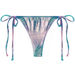 Blue Pink Tie Dye Shimmer Brazilian Thong Bottom thumbnail