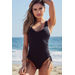 Kandy Black Side Lace Up One Piece Swimsuit thumbnail