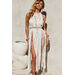 Milan White Maxi Dress Cover Up thumbnail