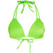 Neon Green Double Strap Bikini Top  thumbnail