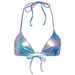 Blue Pink Tie Dye Shimmer Triangle Top thumbnail