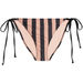 Black & Taupe Stripes Full Coverage Scrunch Bottom  thumbnail